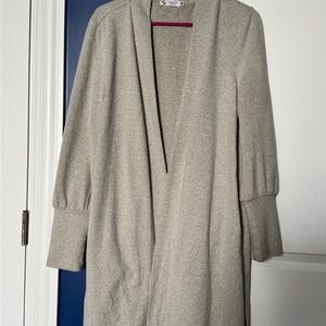 Carve Designs Light Gray Open Cardigan